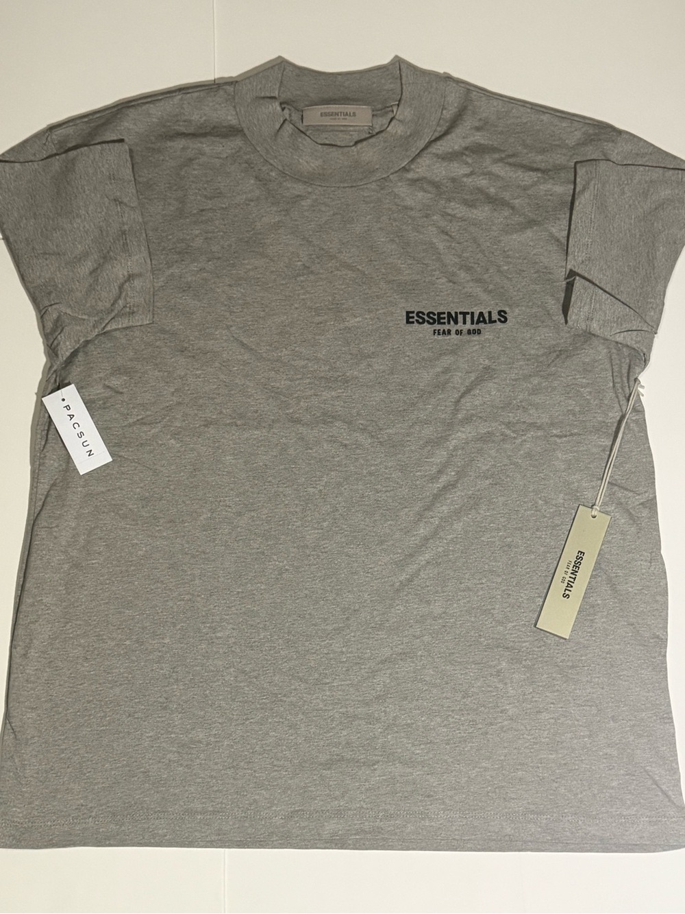 Essentials Grey Short Sleeve Logo Tee